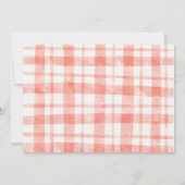 赤い農園動物の誕生日の写真サンキューカード 招待状 (裏面)