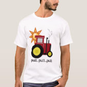 赤い農場トラクターのTシャツおよびギフト Tシャツ (正面)