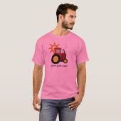 赤い農場トラクターのTシャツおよびギフト Tシャツ (正面フル)