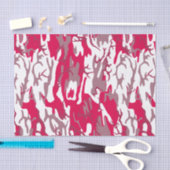 赤い迷彩柄 薄葉紙 (クラフト)