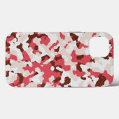 赤い迷彩模様ケースメイトiPhoneケース Case-Mate iPhoneケース (裏面 (横))