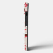 赤い迷彩模様ケースメイトiPhoneケース Case-Mate iPhoneケース (裏面 / 左)