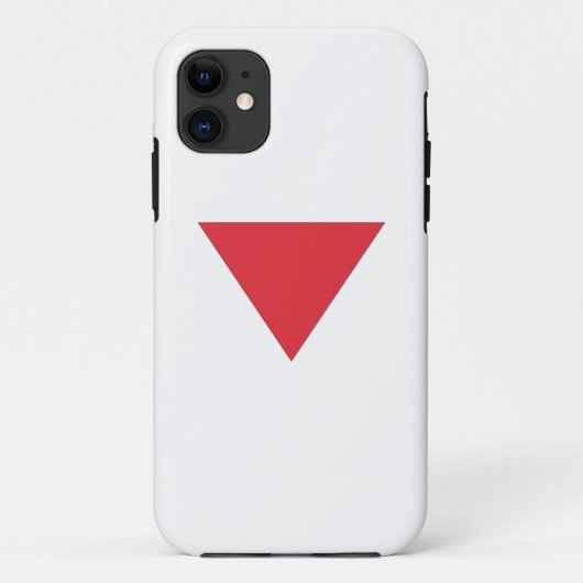 赤い逆三角形 Case-Mate iPhoneケース (裏面)