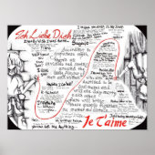 赤い運命の文字列：遠くに愛 ポスター (正面)