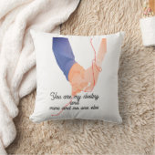 赤い運命の糸 – ソウルメイト手を持つ愛Ar クッション (ブランケット)