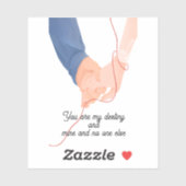 赤い運命の糸 – ソウルメイト手を持つ愛Ar シール (シート)