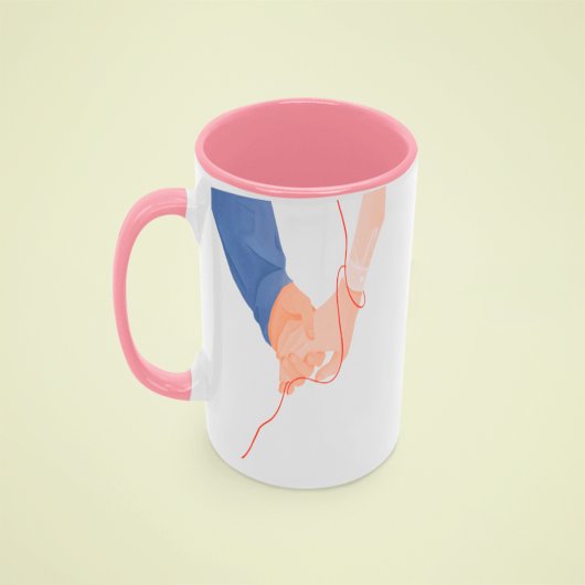 赤い運命の糸 – ソウルメイト手を持つ愛Ar マグカップ