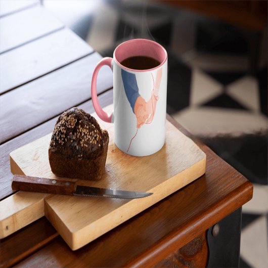 赤い運命の糸 – ソウルメイト手を持つ愛Ar マグカップ