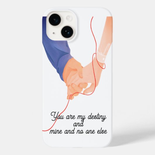 赤い運命の糸 – ソウルメイト手を持つ愛Ar Case-Mate iPhoneケース (裏面)