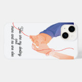 赤い運命の糸 – ソウルメイト手を持つ愛Ar Case-Mate iPhoneケース (裏面 (横))