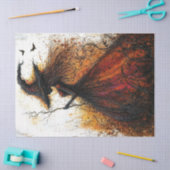 赤い邪悪な魔女とこうもり切り離し 薄葉紙 (クラフト)