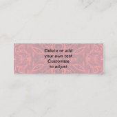 赤い部族のダマスクパターン スキニー名刺 (裏面)