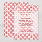 赤い部族の矢の結婚式の招待 招待状 (正面/裏面)