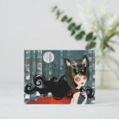 赤い郵便はがき ポストカード (スタンド正面)