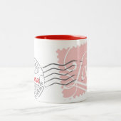 赤い郵便業務のコレクションのマグ ツートーンマグカップ (中央)