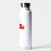 赤い配送業者の高速配送 ウォーターボトル (左面)