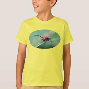赤い醜いバグ自然虫Tシャツ Tシャツ