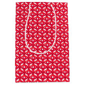 赤い重複円 ミディアムペーパーバッグ (正面)