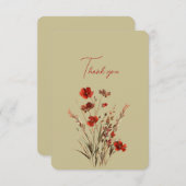 赤い野の花ありがとう結婚ごちそうさま (正面/裏面)