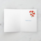 赤い野ケシは膝の手術カードを得る カード (内部)