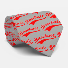 赤い野球台本 ネクタイ