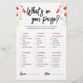 赤い野生の花 | あなたの財布の中のゲーム (正面)