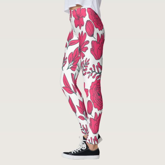 赤い野花 レギンス (左)