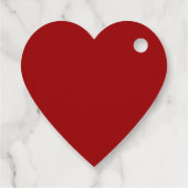 赤い金の花の縁取り 中国式結婚式 二重の喜 フェイバータグ (裏面)