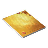 赤い金の豚の紙切り 中国の新年 2019年のメモ帳 ノートパッド (アングル)