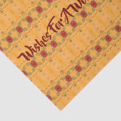 赤い金ゴールドと緑 薄葉紙 (詳細)