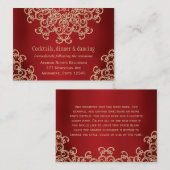 赤い金ゴールドインディアンインスパイア披露宴エンクロージャカード エンクロージャーカード (正面/裏面)