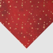 赤い金ゴールドエレガントのクリスマスライトは可愛いホイルをスター 薄葉紙 (詳細)