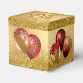 赤い金ゴールドグリッターバルーン甘い16 16 フェイバーボックス (裏面サイド)