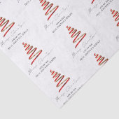 赤い金ゴールドツリーパターン名メリークリスマス 薄葉紙 (詳細)