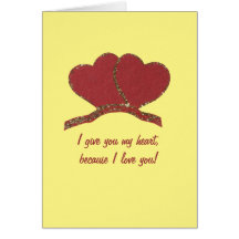 赤い金ゴールドハート愛のパーソナライズ