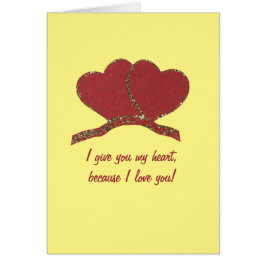 赤い金ゴールドハート愛のパーソナライズ