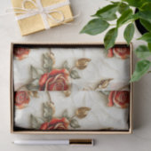 赤い金ゴールドバラヴィンテージ 薄葉紙 (ギフト)