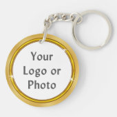 赤い金ゴールドフォトパーソナライズされたクラス懇親会お土産 キーホルダー (裏面)