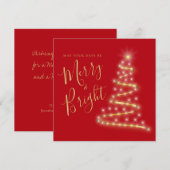 赤い金ゴールドメリーと明るい非写真 シーズンカード (正面/裏面)