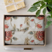 赤い金ゴールドヴィンテージバラティッシュペーパー 薄葉紙 (ギフト)