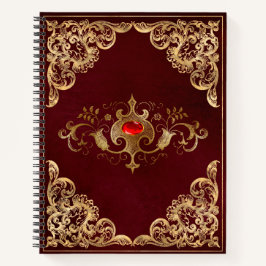 赤い金ゴールドヴィンテージ華美金ゴールド ノートブック