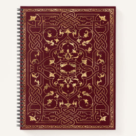 赤い金ゴールドヴィンテージ華美金ゴールド ノートブック