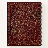 赤い金ゴールドヴィンテージ華美金ゴールド ノートブック (裏面)