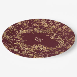 赤い金ゴールドヴィンテージ華美金ゴールド ペーパープレート