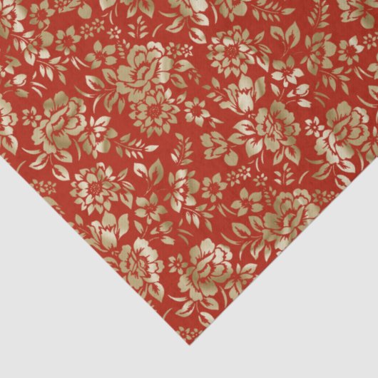 赤い金ゴールド一見のティッシュペーパーはギフトバッグに一致させます 薄葉紙 (詳細)