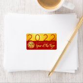 赤い金ゴールド中国のタイガー紙カット2022 AL ラベル (インサイチュ)