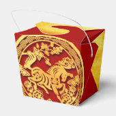 赤い金ゴールド中国の馬紙カット2026 TOFB フェイバーボックス (裏面サイド)