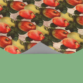 赤い金ゴールド収穫アップルパターン – 先生ギフトアイディア ラッピングペーパー