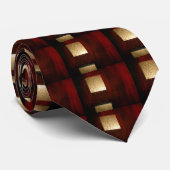 赤い金ゴールド抽象芸術の正方形のネクタイ ネクタイ (ロール)