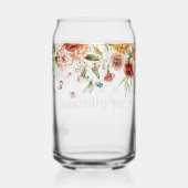 赤い金ゴールド牡丹フローラドロップのファミリ名 ガラス缶 (裏面)